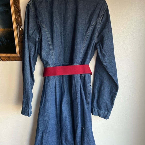 Vintage Denim Button Down Dress - Picture 6 of 6